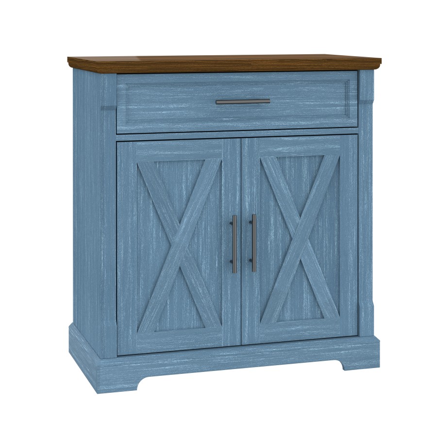 Bleuwharf 2 Door 1 Drawer Cabinet